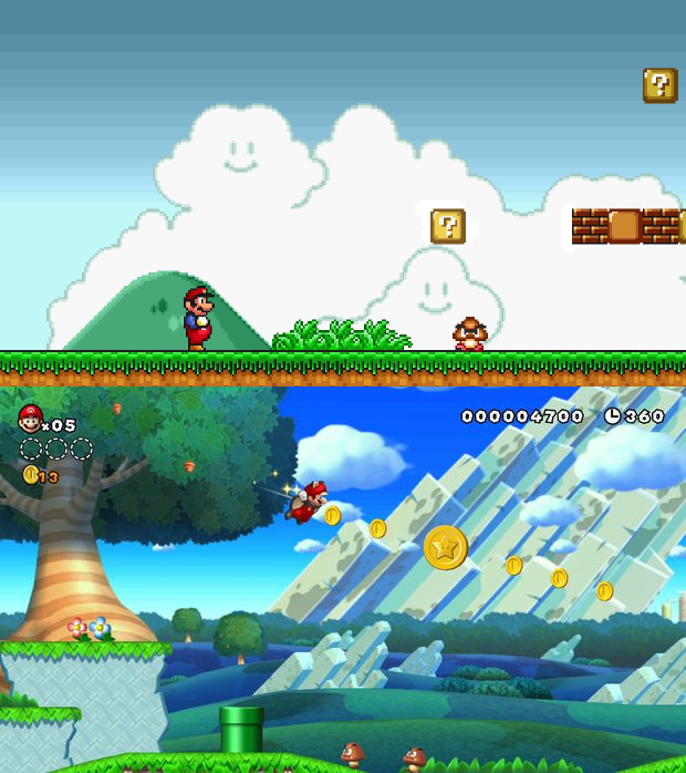 Mario Old Vs New